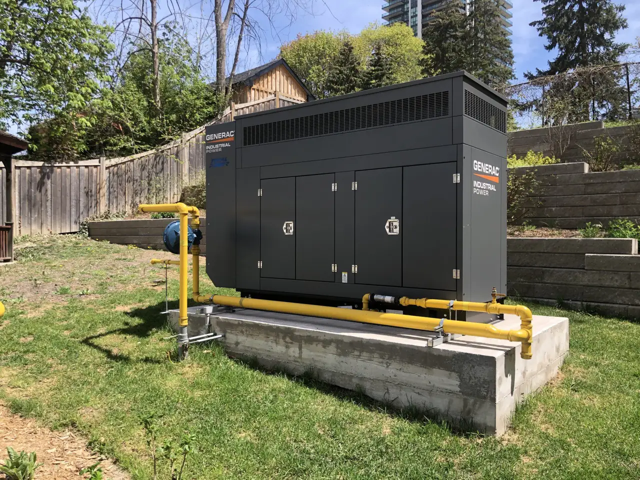 Grupos electrógenos industriales a gas instalados
